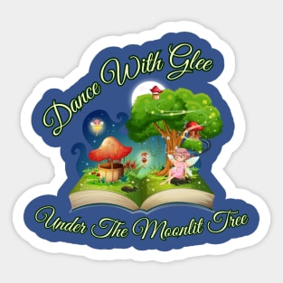 Moonlit Enchantment: Dancing Fairies Under the Tree Sticker